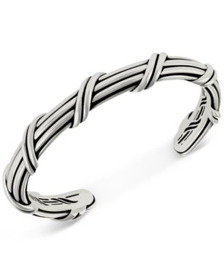 Peter Thomas Roth - Overlap Cuff Bangle Bracelet in Sterling Silver