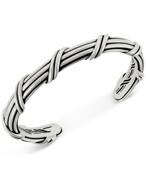 Peter Thomas Roth Overlap Cuff Bangle Bracelet In Sterling Silver