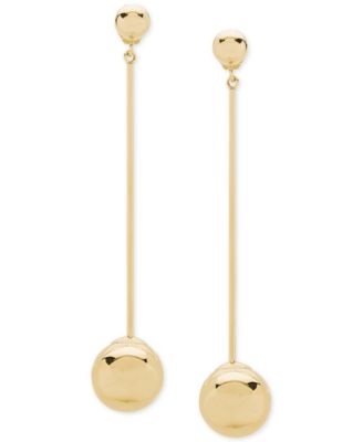 Macy's - Dangle Ball Drop Earrings in 10k Gold