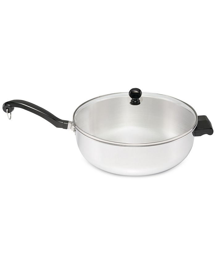 Farberware Classic Series Stainless Steel Jumbo 6 Qt Chef S Pan Lid Reviews Cookware Kitchen Macy S
