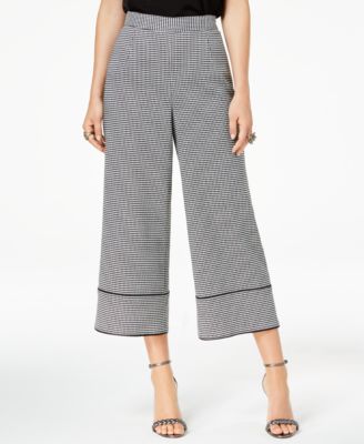 Rachel Zoe - Houndstooth-Print Culotte Pants