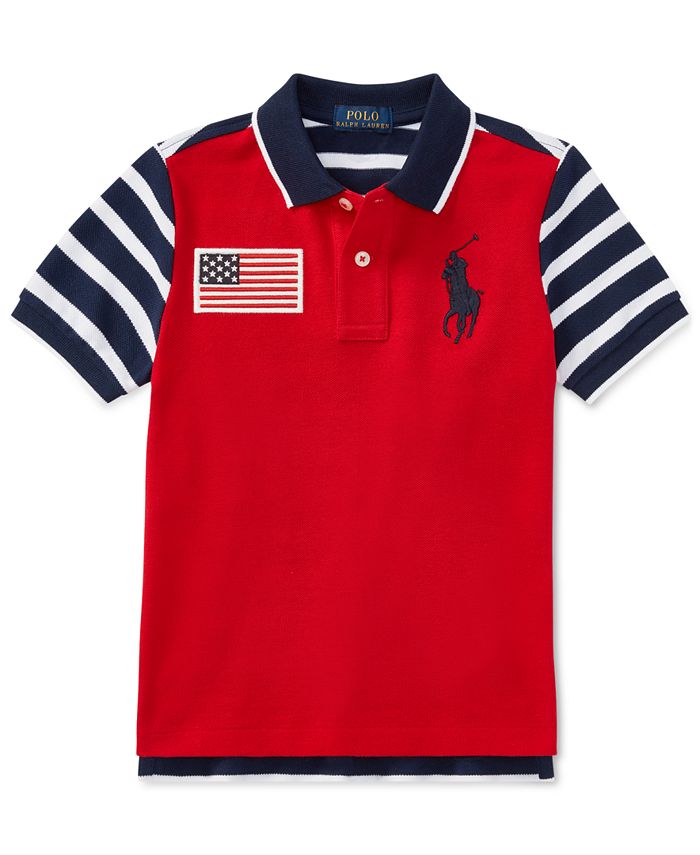 Polo Ralph Lauren Cotton Mesh Polo Shirt, Little Boys - Macy's