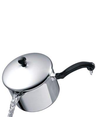 Classic Stainless Steel 3-Qt. Straining Saucepan & Lid