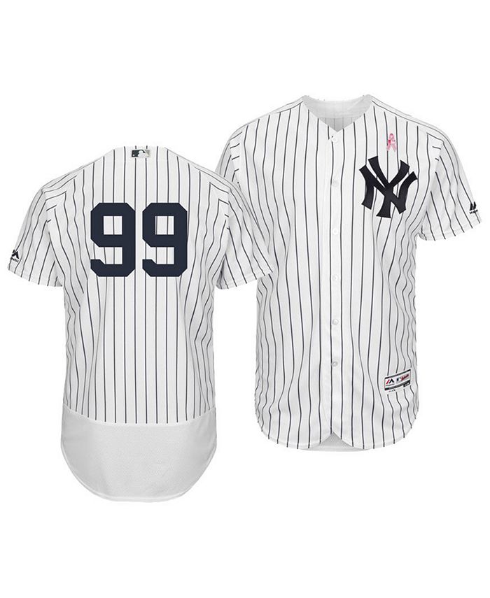 New York Yankees Aaron Judge White/Navy Flexbase Authentic Collection Men's  Majestic Jersey - White