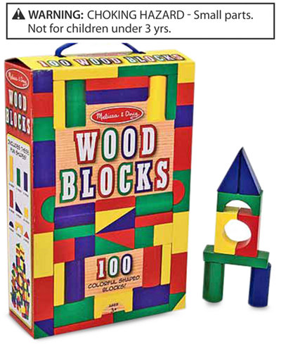 Melissa and Doug Kids Toys, Kids Set of 100 Blocks Toys