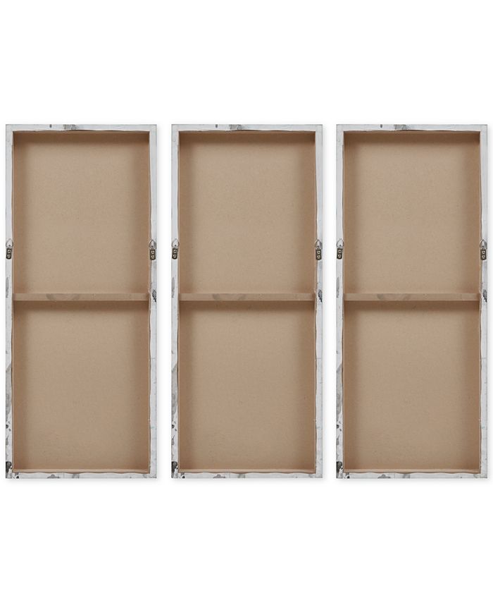 Madison Park 3-Pc. Luminous Hand-Painted Canvas Wall Art Set - Macy's