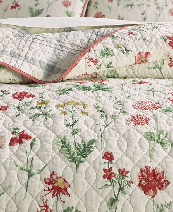 Martha Stewart Collection CLOSEOUT! Washed Floral 100 Cotton