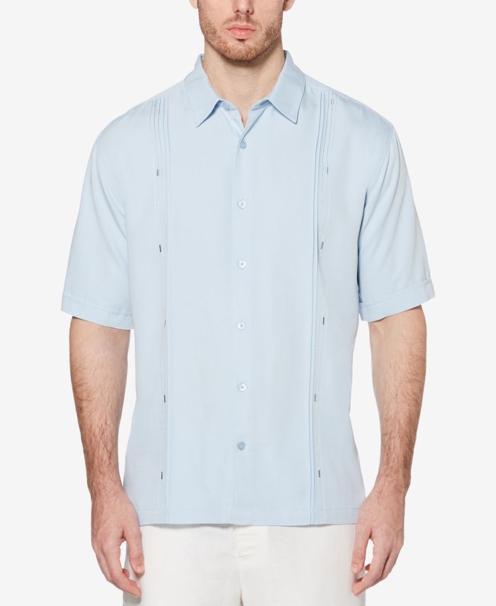 Cubavera Men's Double Tuck Short-Sleeve Shirt - Macy's