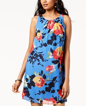 Robbie Bee Women's Floral Chiffon Maxi Dress Black Size 14W