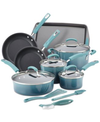 Rachael Ray - 14-Pc. Non-Stick Cookware Set, Created for Macy's