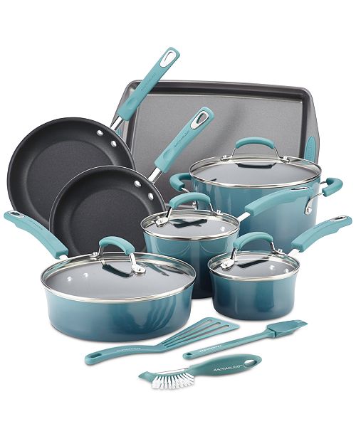 Rachael Ray 14 Pc Non Stick Cookware Set Created For Macy S