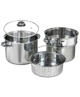 Sedona - Stainless Steel 4-Pc. 8-Qt. Multi-Cooker Set