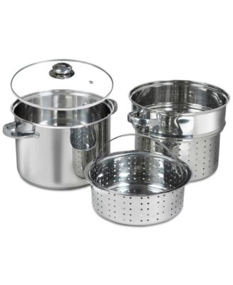 Sedona Stainless Steel 4-Pc. 8-Qt. Multi-Cooker Set - Macy's