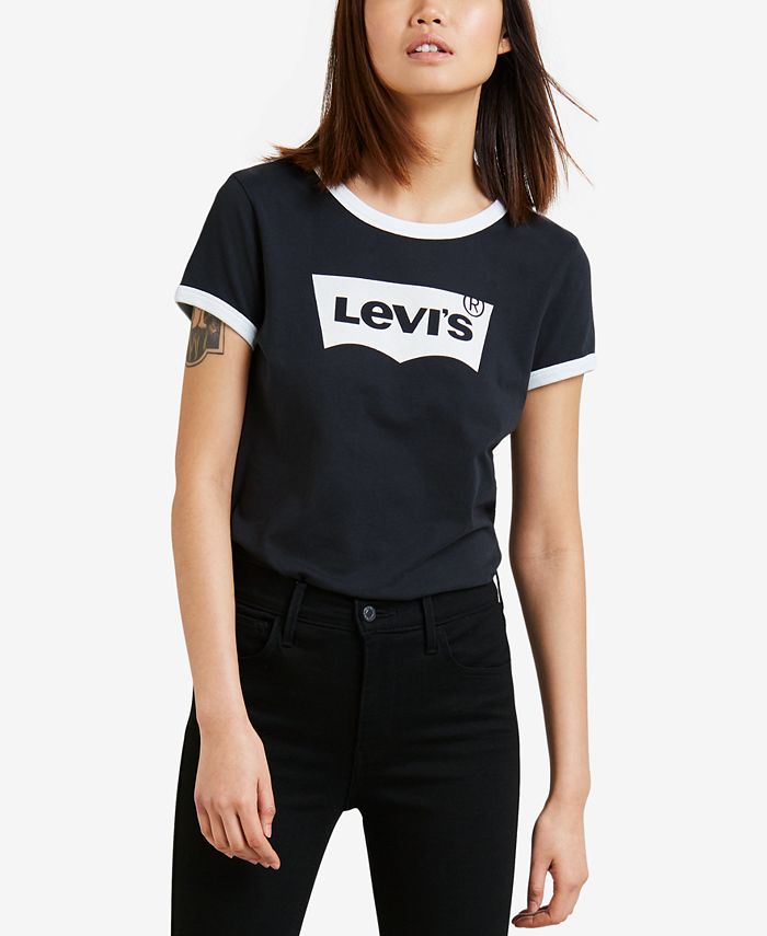 Levi's Cotton Batwing Ringer Graphic T-Shirt - Macy's