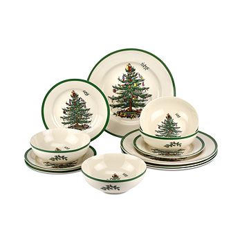 12-Piece Spode Christmas Tree Dinnerware Set