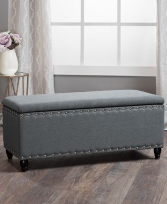 Vincy Studded Storage Bench