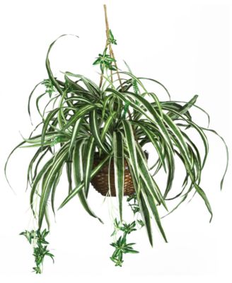 Nearly Natural - Spider Artificial Plant Hanging Basket