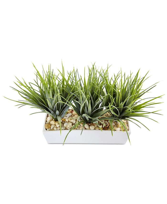 Nearly Natural - Vanilla Grass Artificial Plants in Rectangular Planter