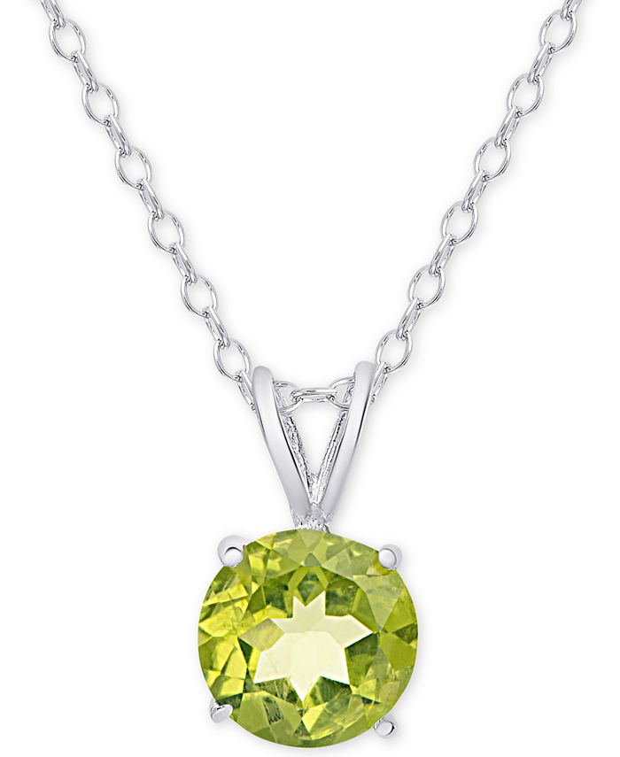 Macys peridot cheap necklace
