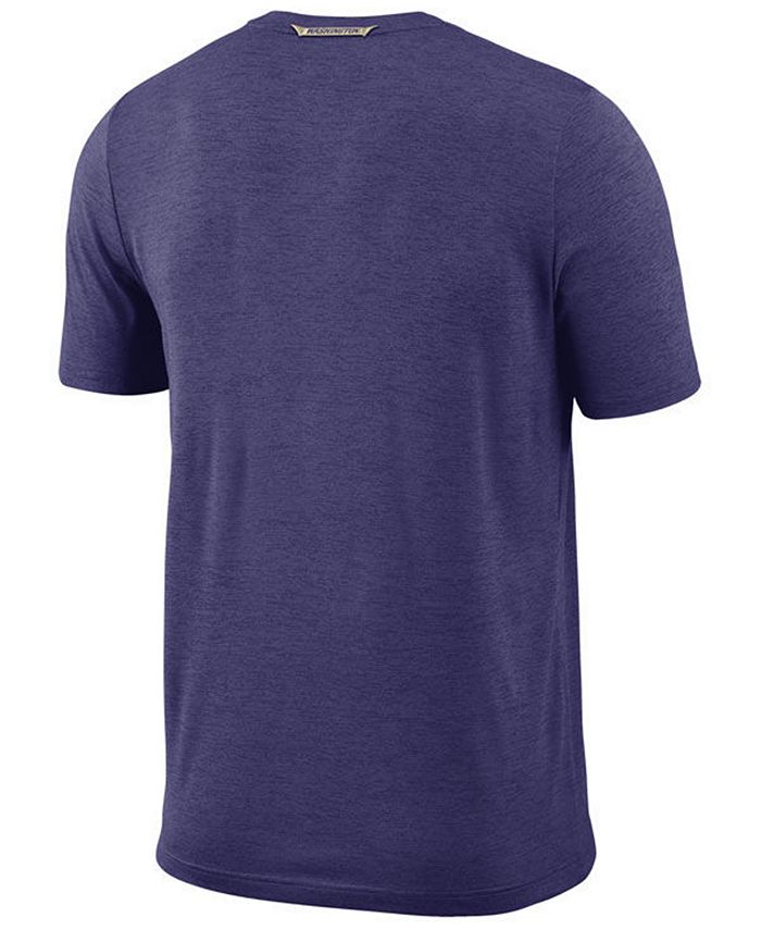 Nike Men's Washington Huskies Dri-Fit Coaches T-Shirt - Macy's