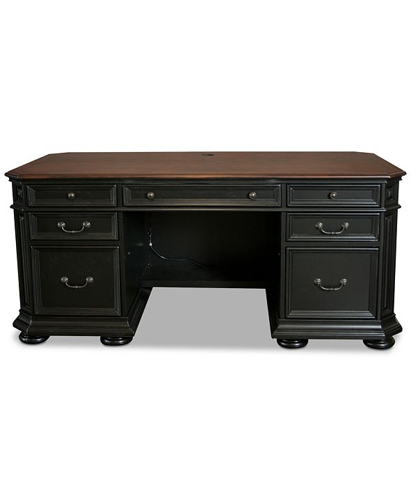 Furniture Beekman Home Office Executive Desk & Reviews Furniture Macy's