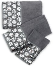 Silver decorative towels deals