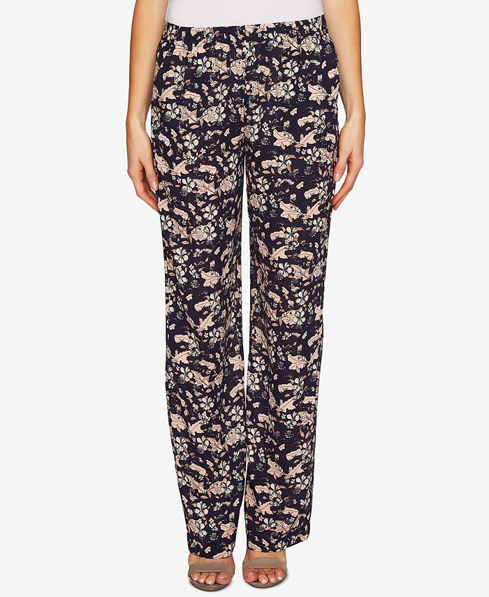 CeCe Floral-Print Soft Pants & Reviews - Pants & Capris - Women - Macy's
