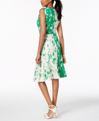 Alfani Women's Asymmetrical Sheath Dress With Ruffled Hem - Sleeveless Floral Dress - View #9