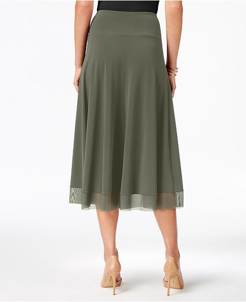 JM Collection Petite MeshHem ALine Skirt, Created for Macy's Skirts