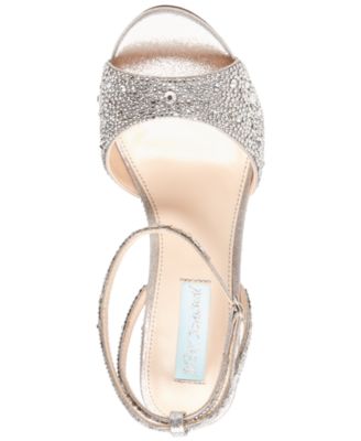 blue by betsey johnson elora evening sandals
