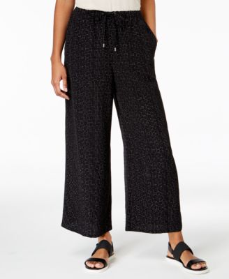 Eileen Fisher - The Future Is Female Printed Wide-Leg Pants