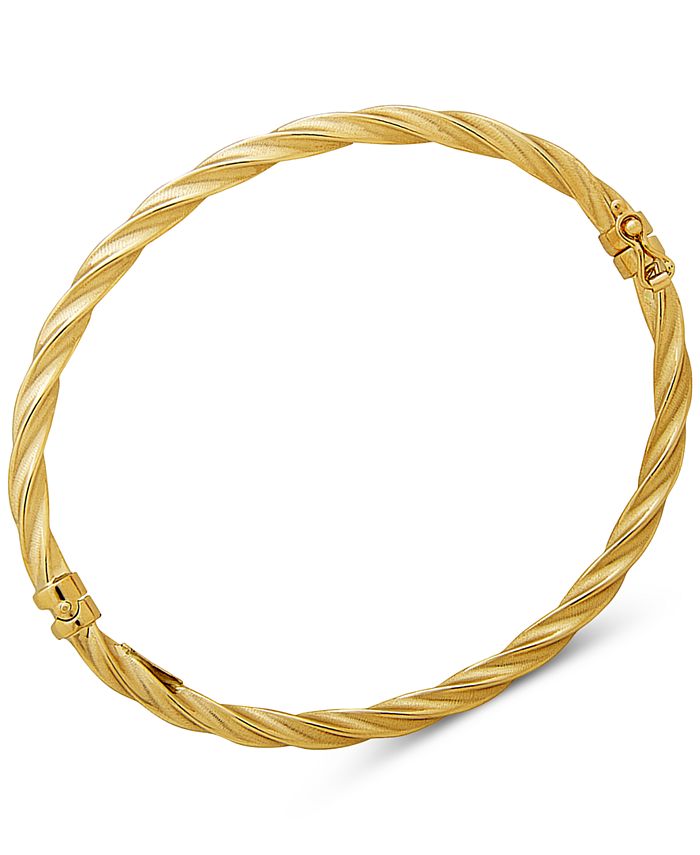 Macy's Twist Bangle Bracelet in 14k Gold - Macy's