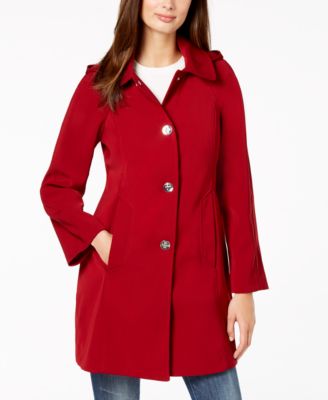 london fog coats red