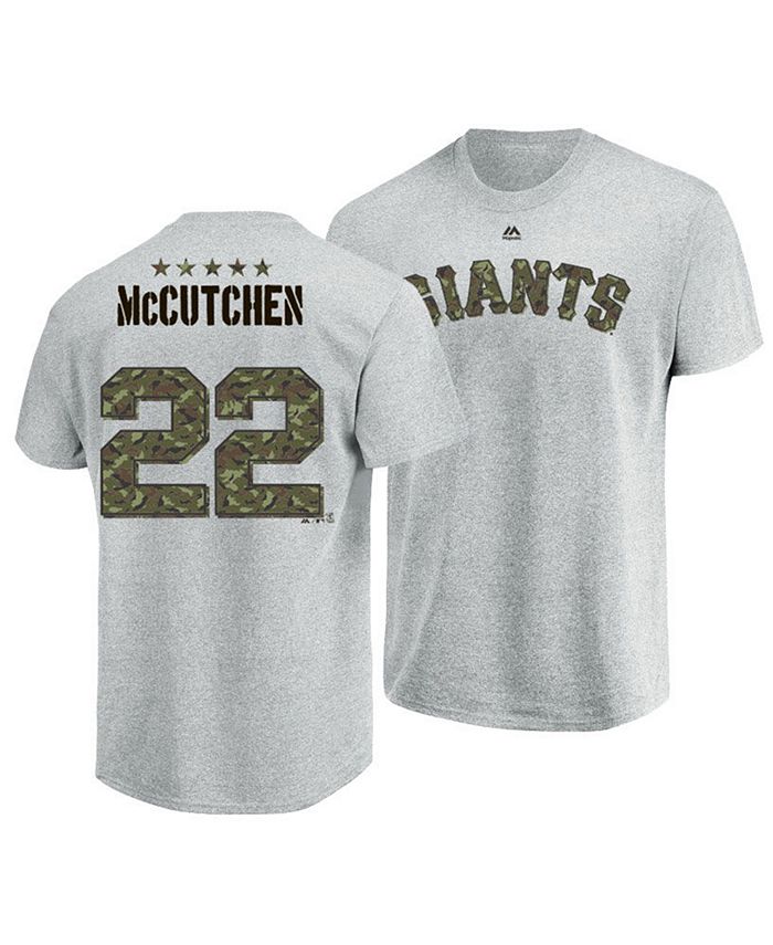 Majestic Men's Andrew McCutchen San Francisco Giants Camo Player T-Shirt -  Macy's