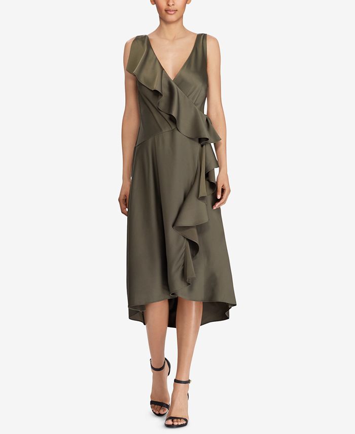 Lauren Ralph Lauren Ruffle Accent Dress - Macy's