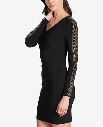 GUESS - Studded Ruched Sheath Dress