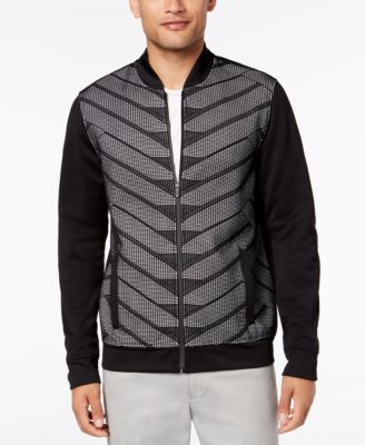 Alfani - Men's Patterned Bomber Jacket