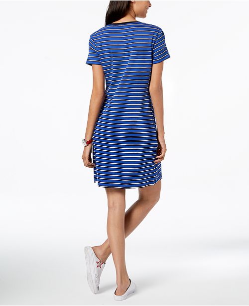 Tommy Hilfiger Cotton VNeck TShirt Dress, Created for Macy's