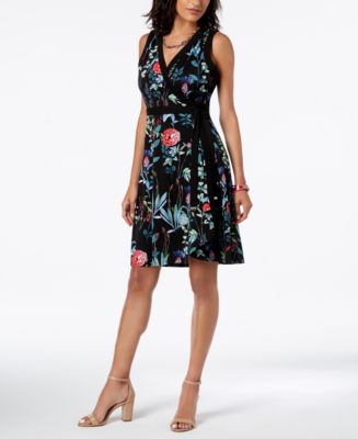 Tommy Hilfiger Floral-Print Wrap Dress, Created for Macy's - Macy's