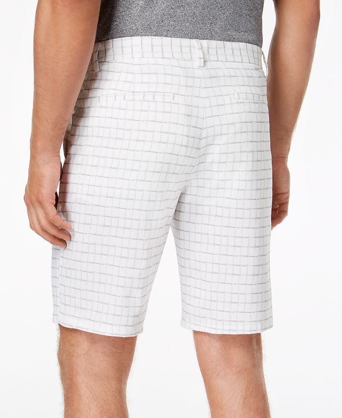Alfani Men's ClassicFit Geometric GridPrint 9" Chino Shorts, Created