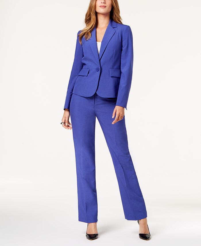 Le Suit One-Button Pantsuit, Regular & Petite - Macy's