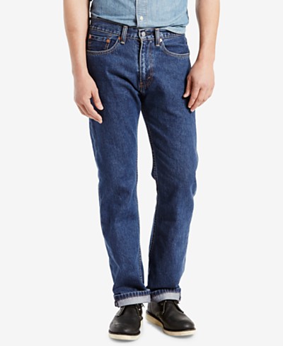 Levi's Men's 505™ Regular Straight Fit Stretch Jeans & Reviews - Jeans - Men  - Macy's