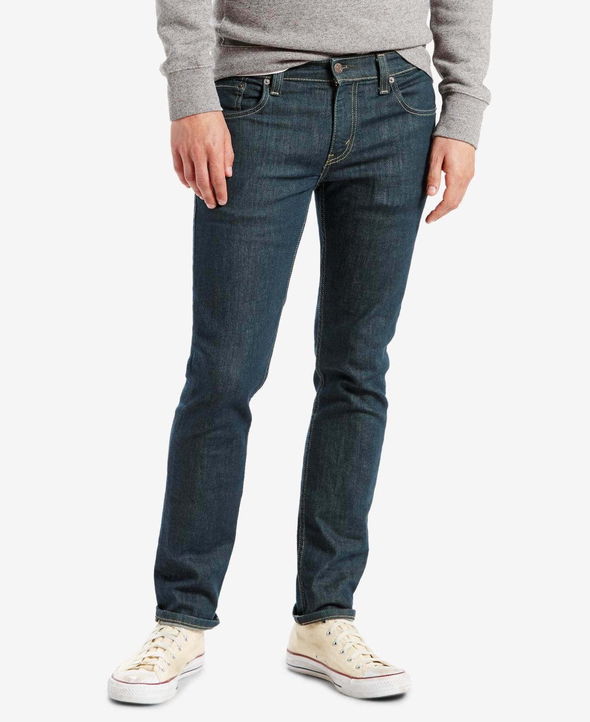 Shop Levi's Men's 511 Slim Fit Jeans In Black D Washed