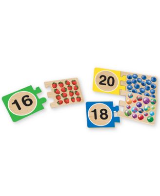 Melissa and Doug Melissa & Doug Wooden Self-Correcting 1-20 Number Puzzles