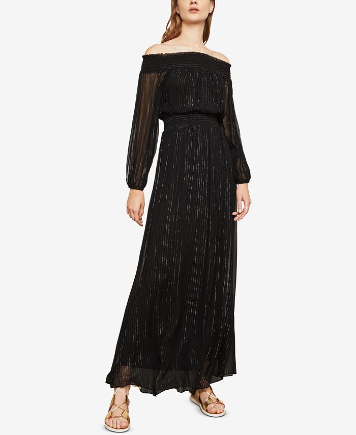 Bcbgmaxazria off the shoulder sales dress