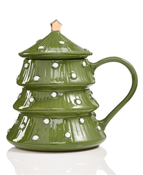 Martha Stewart Collection Lidded Tree Mug Created For Macy S