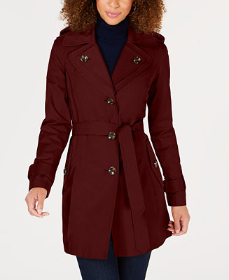 London Fog Hooded Trench Coat & Reviews - Coats & Jackets - Women - Macy's