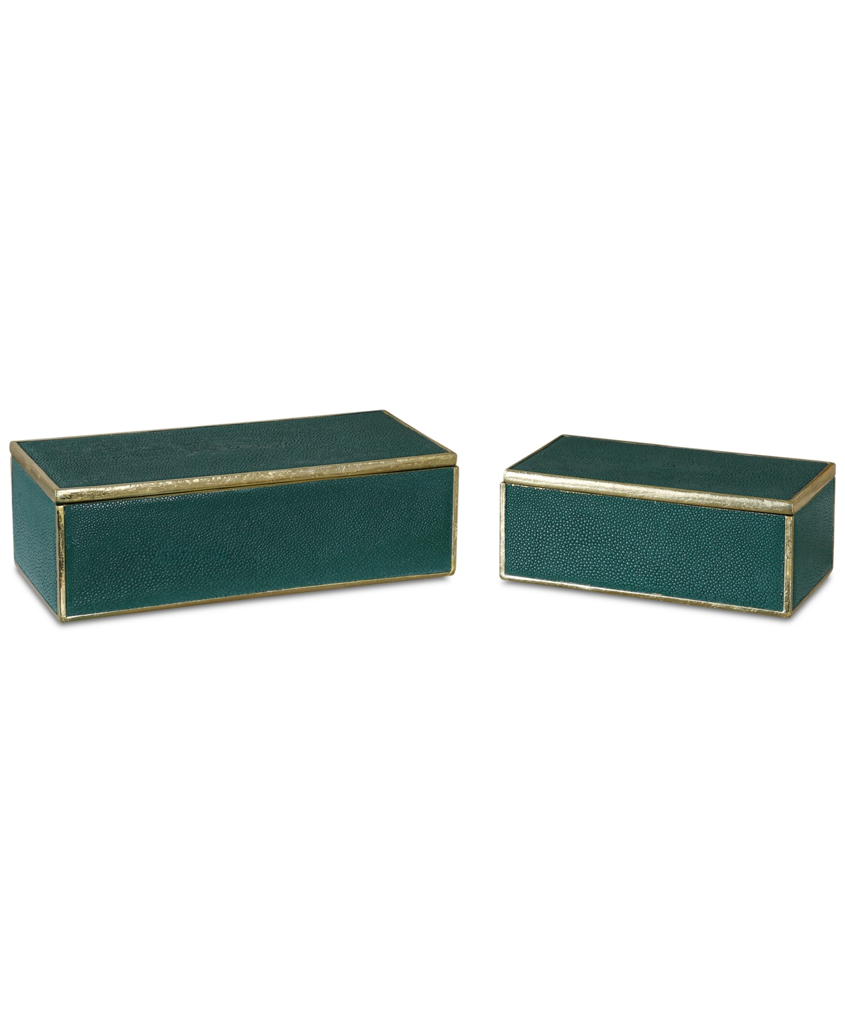 Uttermost Set Of 2 Karis Emerald Green Boxes