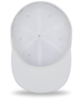 all white fitted cap