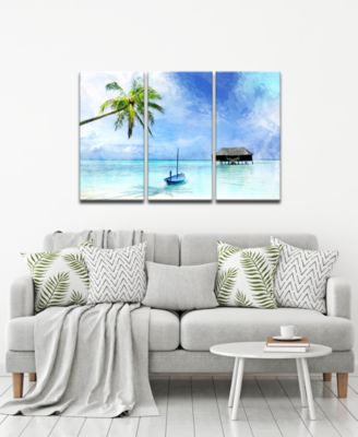 'Tropical' 3-Pc. Canvas Art Print Set